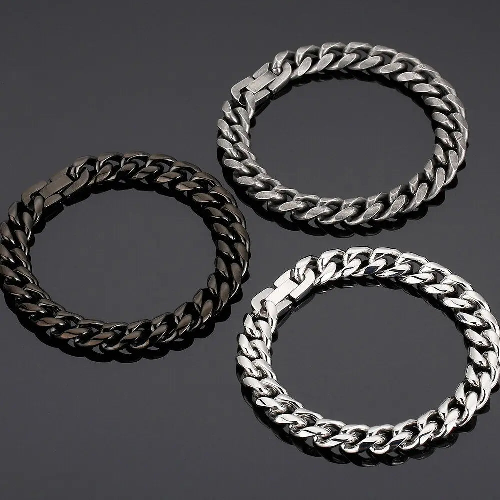 The Armoury | Heavy-Duty 316L Steel Men's Bracelets - Forged & Flat