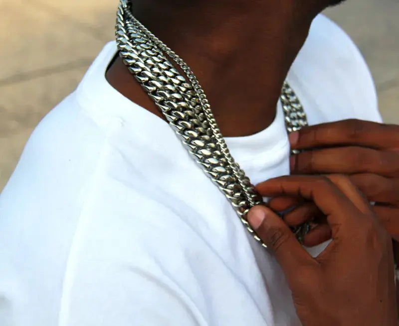 The Sledge - Heavy Duty Industrial Curb Chain Necklace Forged & Flat
