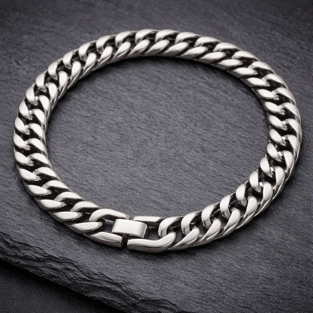 The Armoury | Heavy-Duty 316L Steel Men's Bracelets - Forged & Flat